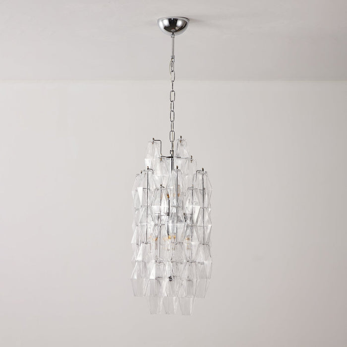 Amber Prism Long Chandelier - Simprolos
