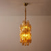 Amber Prism Long Chandelier - Simprolos