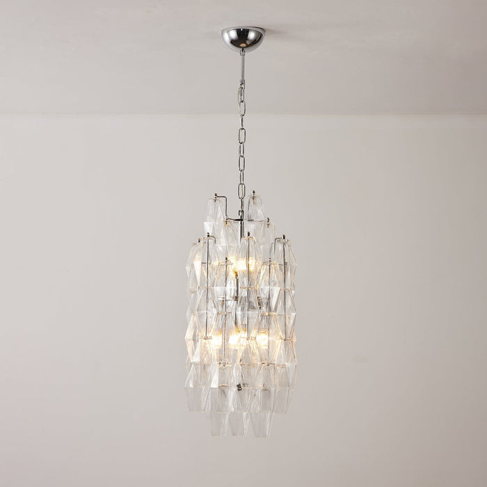 Amber Prism Long Chandelier - Simprolos