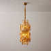 Amber Prism Long Chandelier - Simprolos