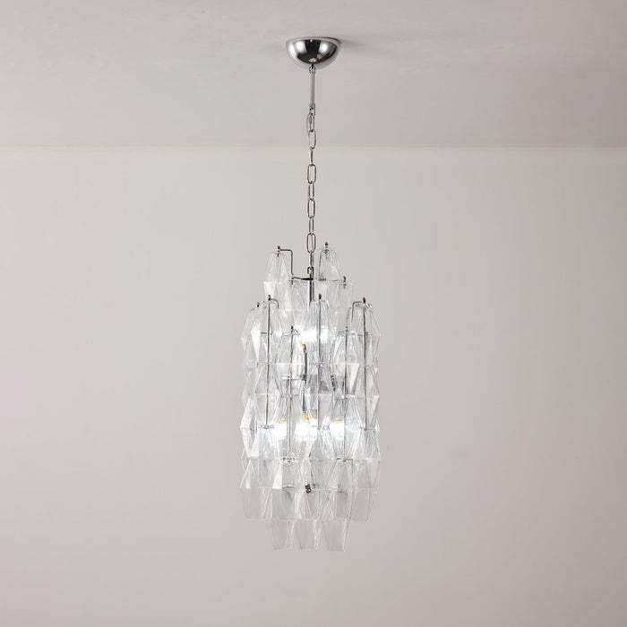 Amber Prism Long Chandelier - Simprolos