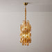 Amber Prism Long Chandelier - Simprolos