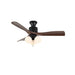 Amberglo Retro Ceiling Fan Light - Simprolos