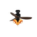 Amberglo Retro Ceiling Fan Light - Simprolos