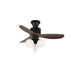 Amberglo Retro Ceiling Fan Light - Simprolos