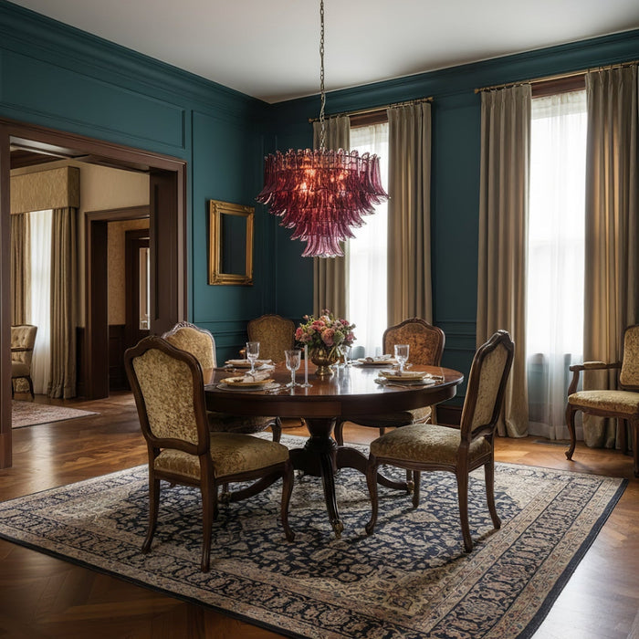 Amethyst Bloom Chandelier - Simprolos