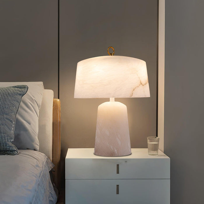 Aogashima Alabaster Table Lamp - Simprolos