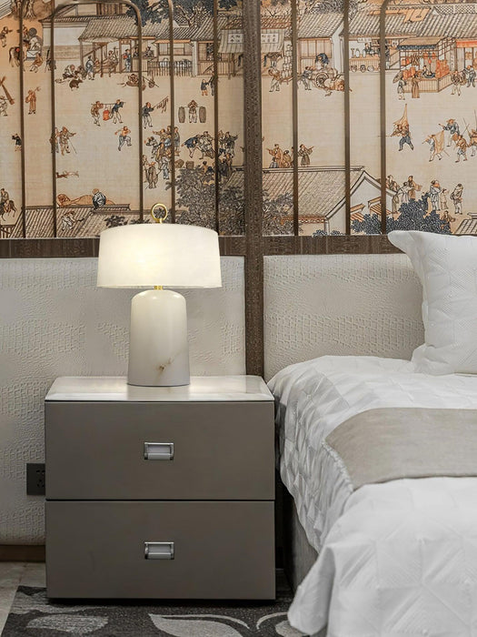 Aogashima Alabaster Table Lamp - Simprolos