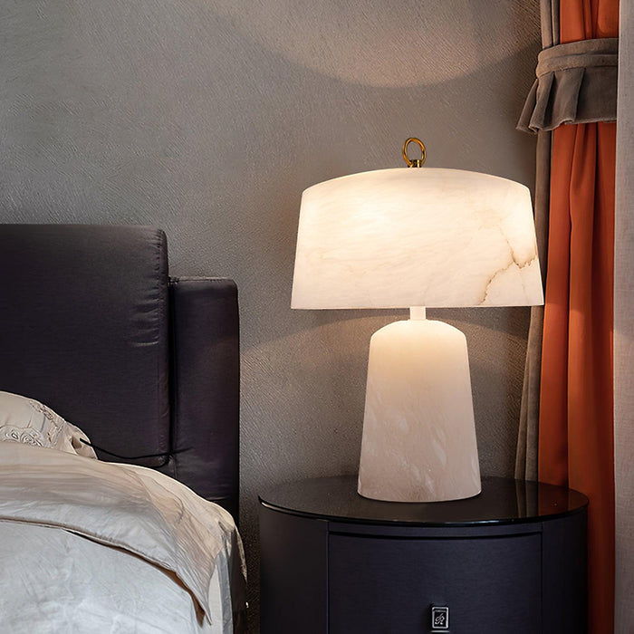 Aogashima Alabaster Table Lamp - Simprolos