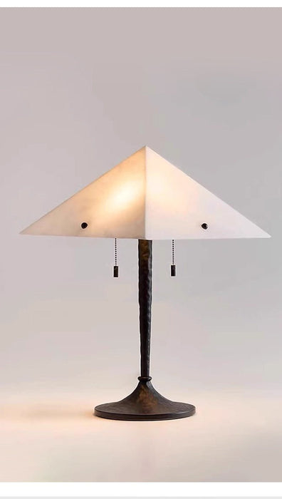 Apex Alabaster Prism Table Lamp - Simprolos