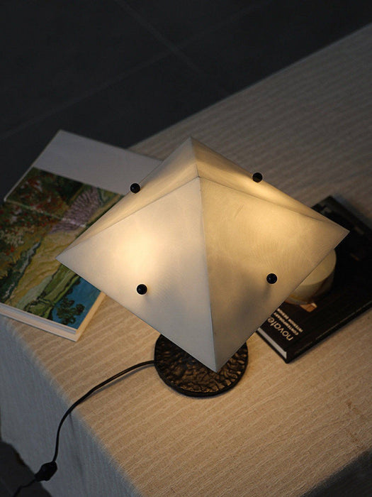 Apex Alabaster Prism Table Lamp - Simprolos