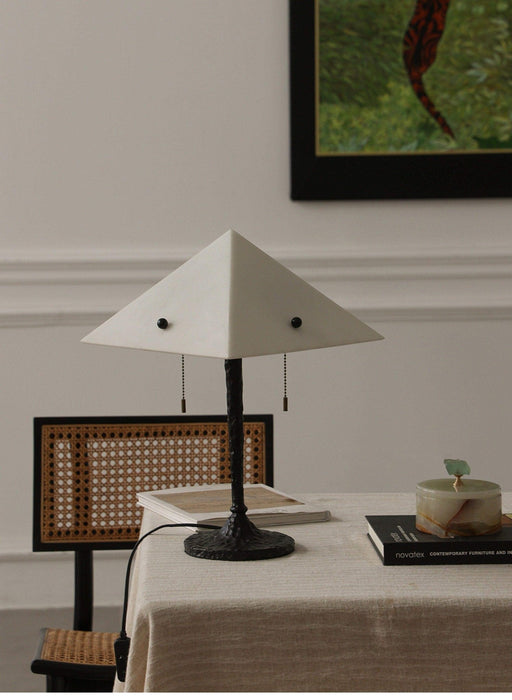 Apex Alabaster Prism Table Lamp - Simprolos