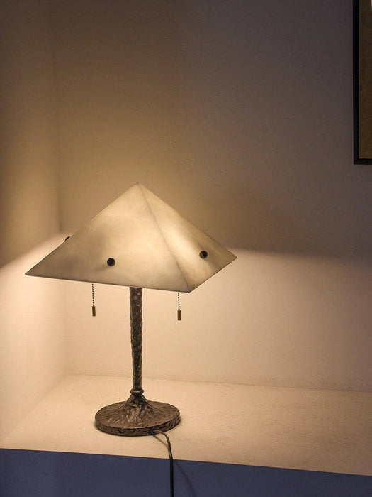 Apex Alabaster Prism Table Lamp - Simprolos
