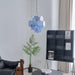 Aqua Blue Glass Chandelier - Simprolos