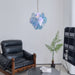 Aqua Blue Glass Chandelier - Simprolos