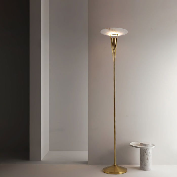 Aragon Alabaster Floor Lamp - Simprolos