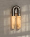 Arc Ridge Alabaster Wall Sconce - Simprolos