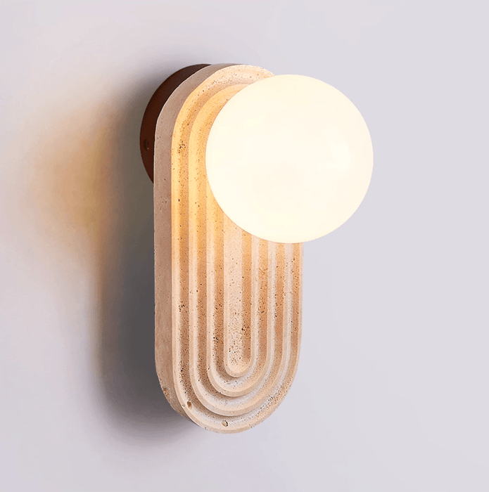 Arco Travertine Wall Light - Simprolos