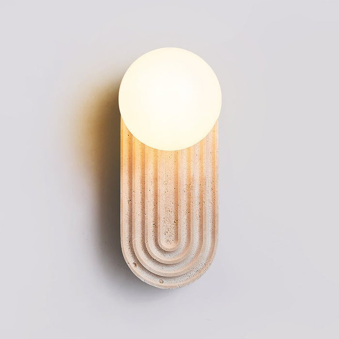 Arco Travertine Wall Light - Simprolos