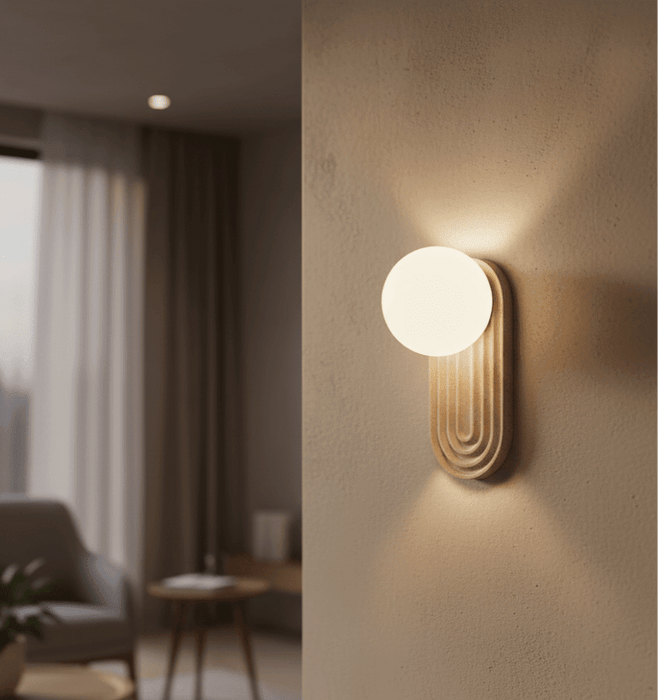 Arco Travertine Wall Light - Simprolos