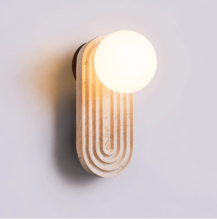 Arco Travertine Wall Light - Simprolos