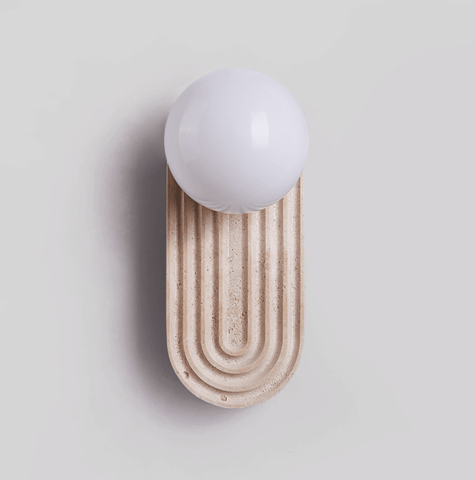 Arco Travertine Wall Light - Simprolos