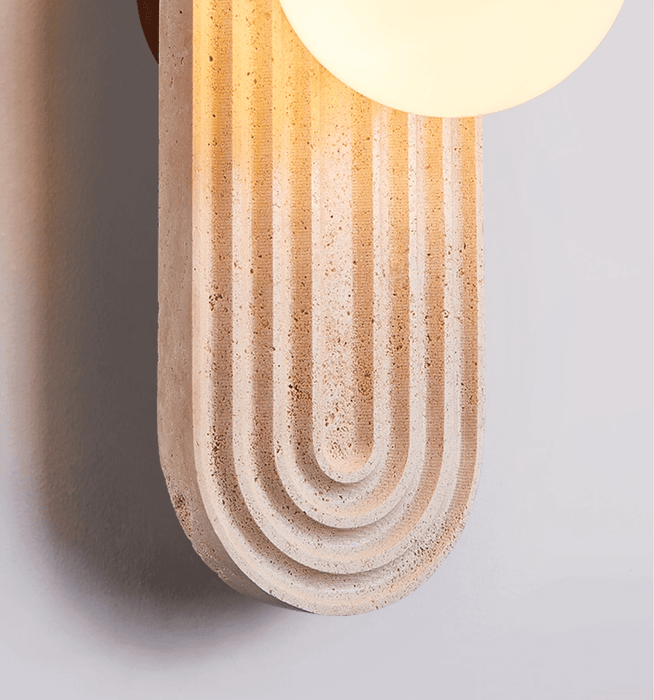 Arco Travertine Wall Light - Simprolos