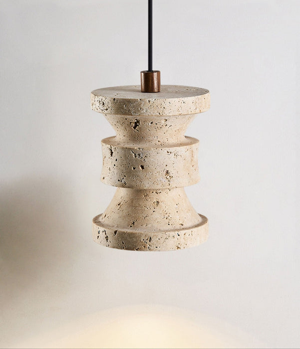Ardelle Travertine Pendant Lamp - Simprolos