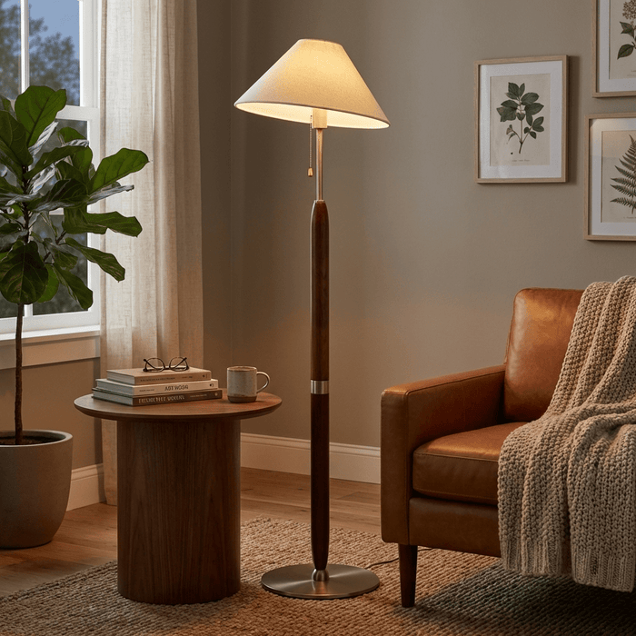 Arden Wood Floor Lamp - Simprolos
