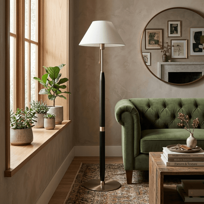 Arden Wood Floor Lamp - Simprolos