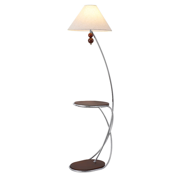 Aria Curved Shelf Floor Lamp Simprolos