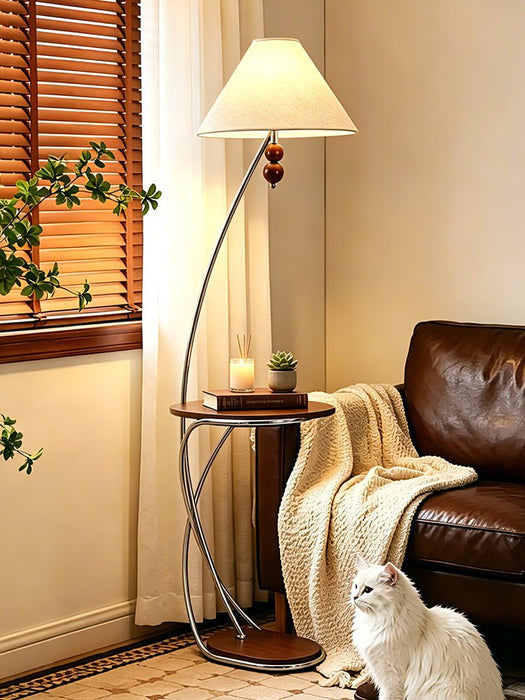 Aria Curved Shelf Floor Lamp - Simprolos