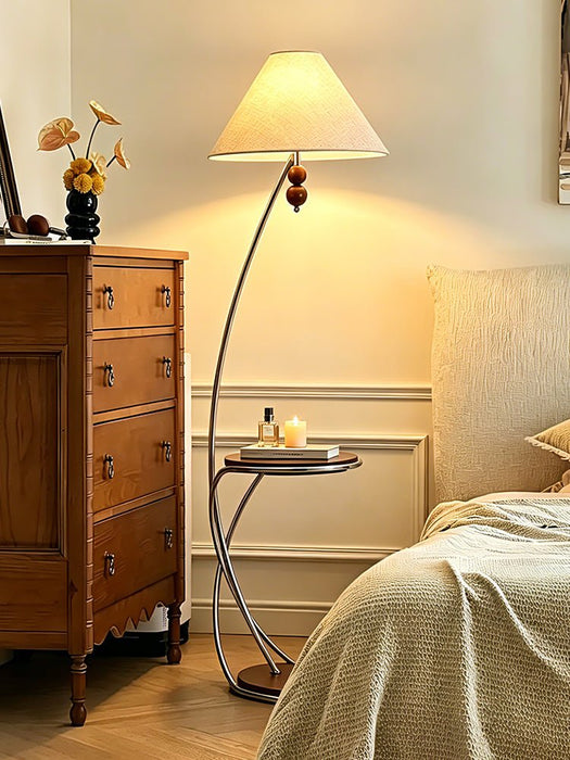 Aria Curved Shelf Floor Lamp - Simprolos