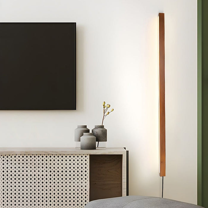 Arlo Linear Wood Plug - in Wall Light - Simprolos