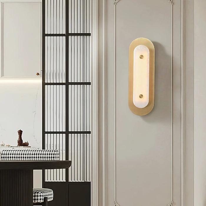 Asher Horizon Alabaster Wall Lamp - Simprolos