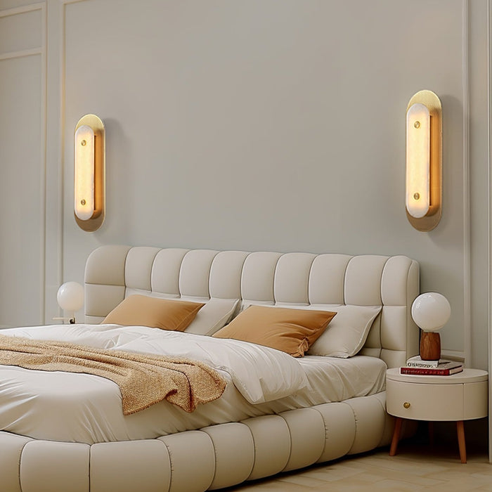 Asher Horizon Alabaster Wall Lamp - Simprolos
