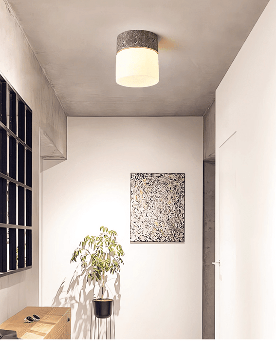 Astrid Travertine Ceiling Lamp - Simprolos