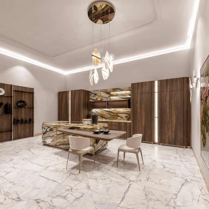Auralith Alabaster Chandelier - Simprolos