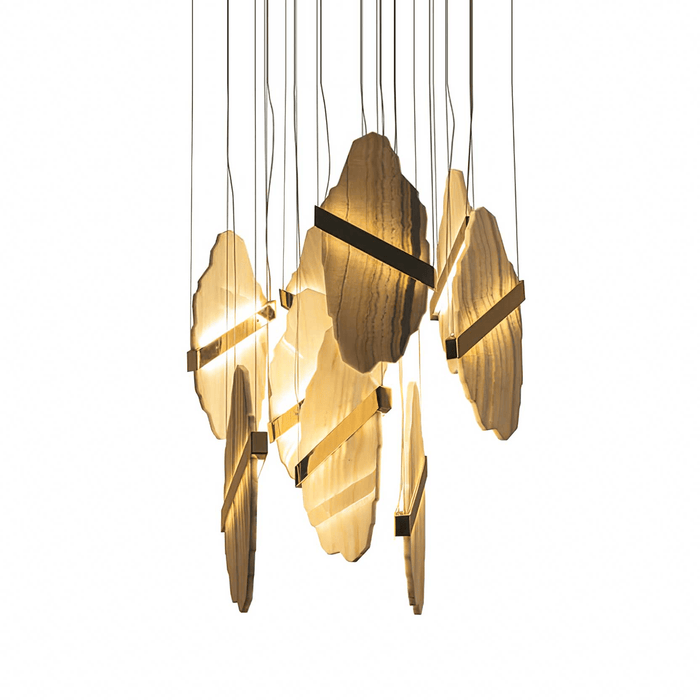 Auralith Alabaster Chandelier - Simprolos
