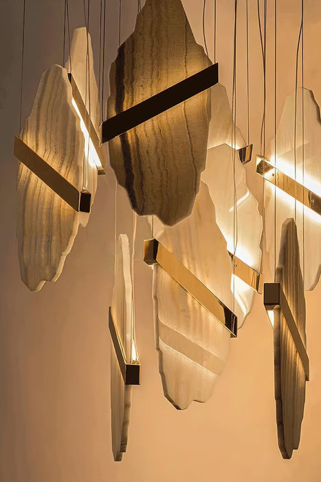 Auralith Alabaster Chandelier - Simprolos
