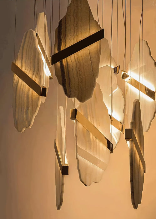Auralith Alabaster Chandelier - Simprolos