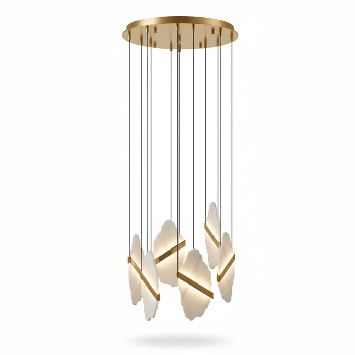 Auralith Alabaster Chandelier - Simprolos