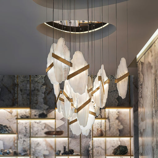 Auralith Alabaster Chandelier - Simprolos