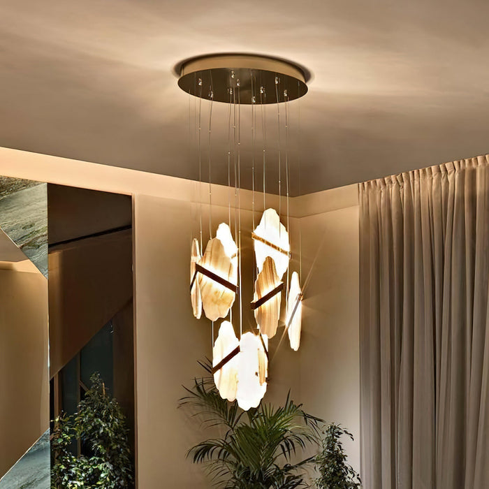 Auralith Alabaster Chandelier - Simprolos
