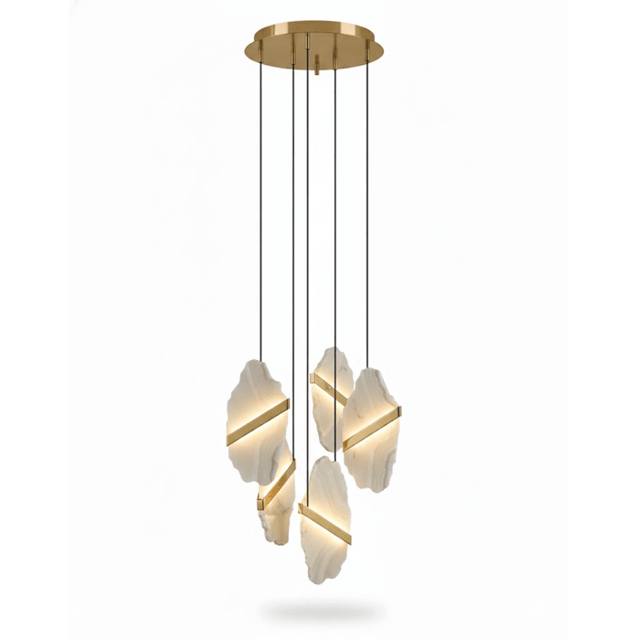 Auralith Alabaster Chandelier - Simprolos