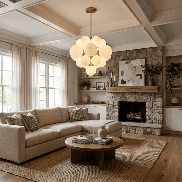 Aurelia Alabaster Cluster Chandelier - Simprolos