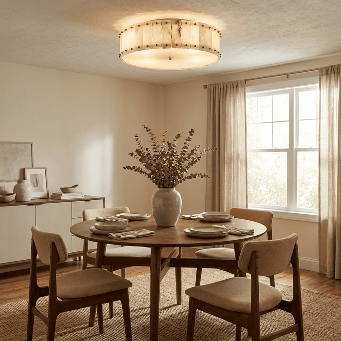 Aurelia Alabaster Ring Ceiling Lamp - Simprolos