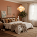 Aurelia Apricot Glass Chandelier - Simprolos