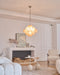 Aurelia Apricot Glass Chandelier - Simprolos