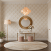 Aurelia Apricot Glass Chandelier - Simprolos